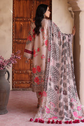 3-PC Unstitched Embroibered Lawn Shirt with Printed Chiffon Dupatta CCS4-14